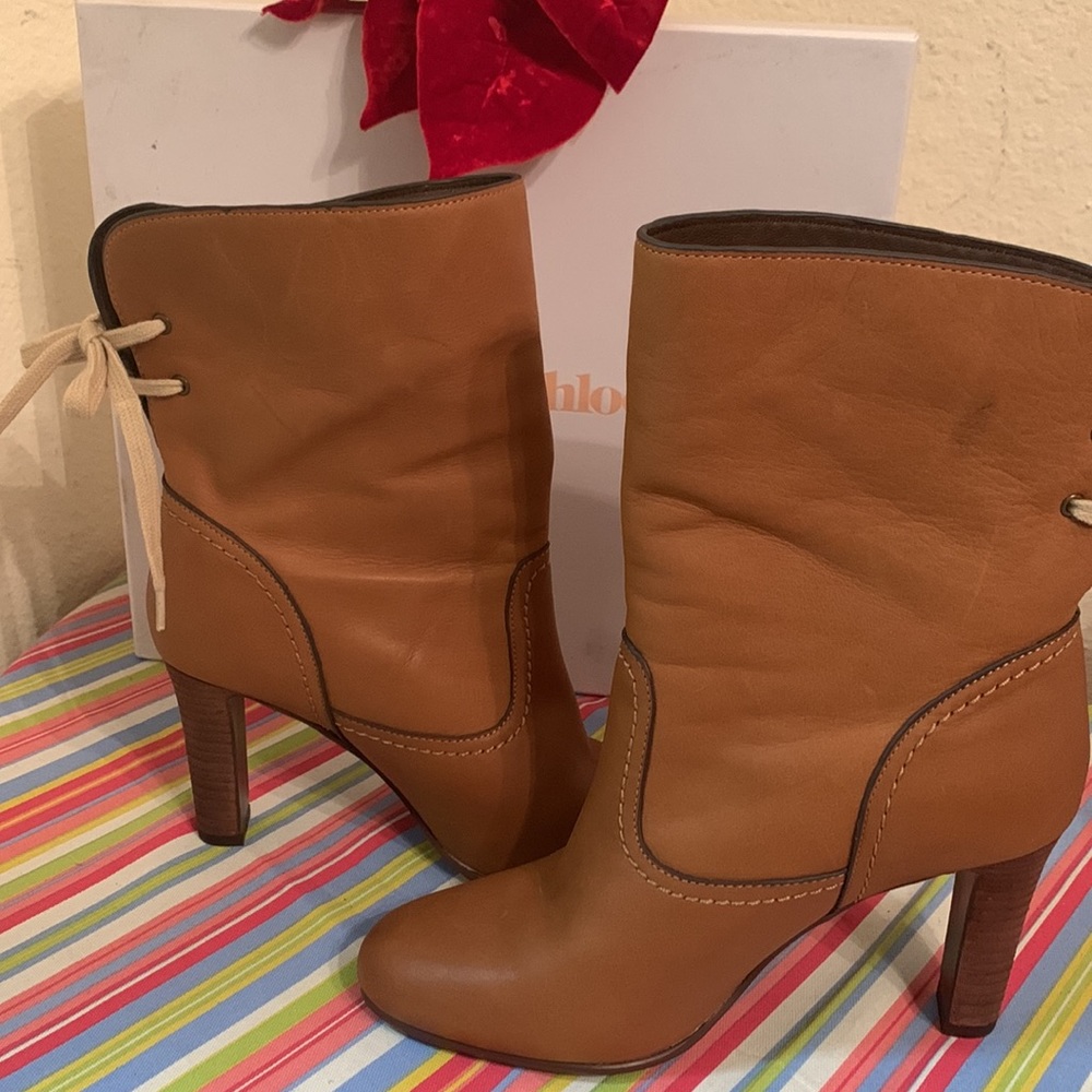 See by Chloe boots with bow on back